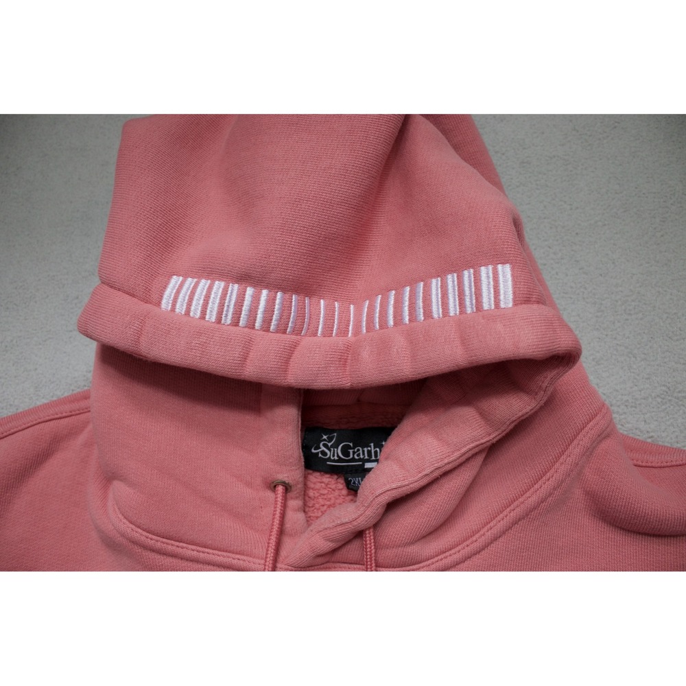 Sugarhill Paranoid Hoodie Salmon Pink Printed Graphics Pullover Men's 2XL - Picture 5 of 15